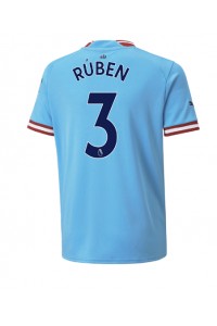 Manchester City Ruben Dias #3 Voetbaltruitje Thuis tenue 2022-23 Korte Mouw